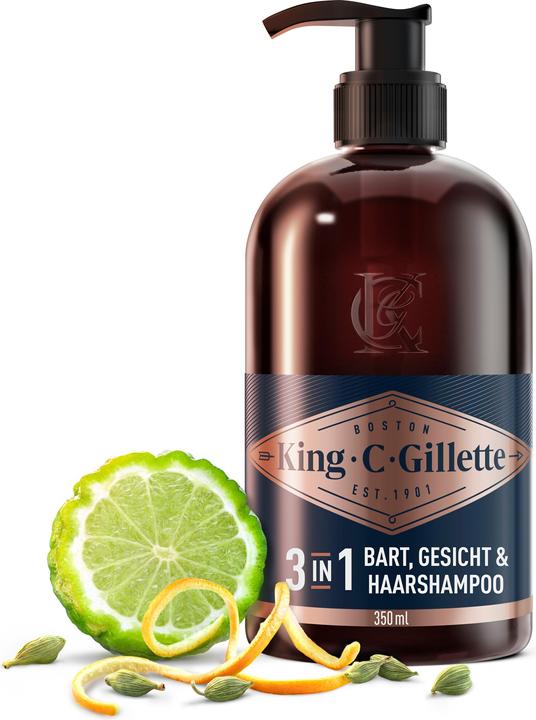Immagine prodotto King C. Gillette Detergente Viso Uomo e Detergente Barba (350 ml)