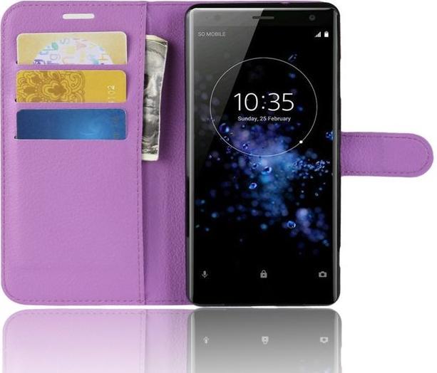 Actual product image MU Classic Litchi Leather Bookcover Series (Sony Xperia 10)