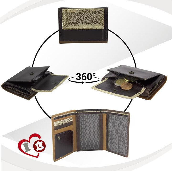Actual product image Sunsa Wallet RFID Leather Recycled Small No.2