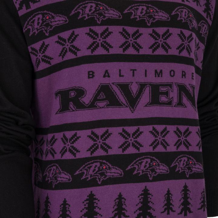 Produktbild Foco NFL Ugly Sweater XMAS Strick Pullover Baltimore Ravens - S (S)