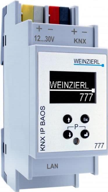 Actual product image Weinzierl KNX IP BAOS 777 5193 Tunneling+Object Server 2000 Data point