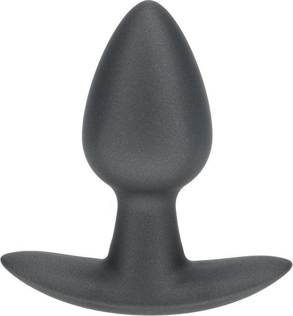 Productafbeelding Ouch! Gladde Silicone Anaalplug - Klein - 2,6 / 6,5 cm - Gunmetal