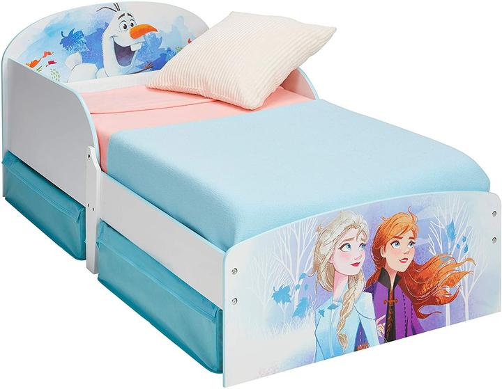 Disney Frozen Die Eiskönigin - Kleinkinderbett mit Stauraum (70 x 140 cm)