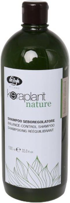 Produktbild Lisap Keraplant Nature sebum-regulating Balance Control Shampoo 1000ml (1000 ml, Flüssiges Shampoo)
