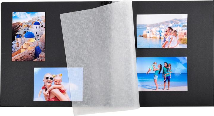 Actual product image Exacompta Fotoalbum mit Spiralbindung, 60 Seiten schwarz, 32x32 cm, Graphik (320 x 320 mm)