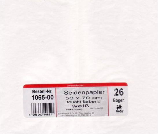 Immagine prodotto Staufen Seta floreale 26 fogli 50x70cm bianco (20 g/m², 1 x)