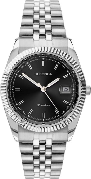 Sekonda Quarz-Uhrenwerk aus unedlem Metall, Für Männer