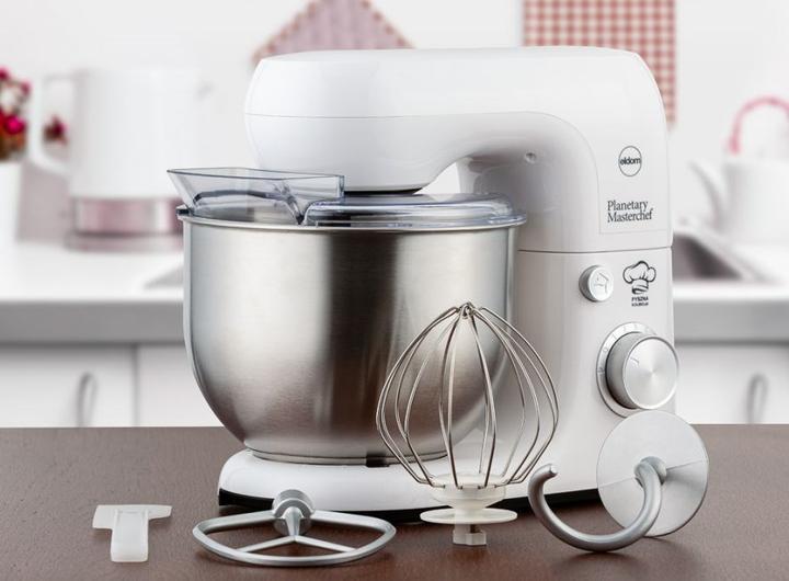 Produktbild Eldom Wrk1200 Planet Stand Mixer 800w White (800 W)