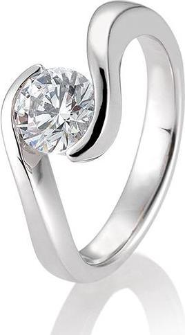 Breuning Ring Schwung 0,80-1,50 ct. (57, 750/18 K Gold)