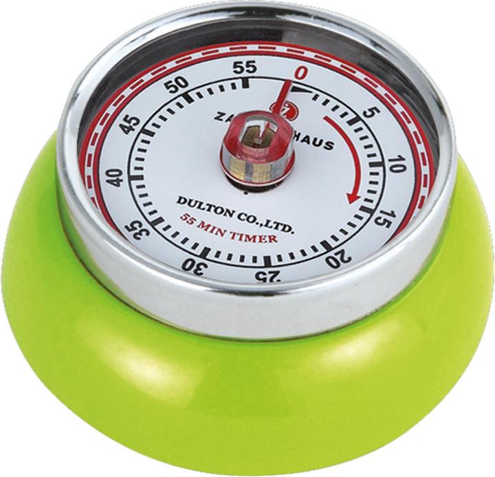 Actual product image Zassenhaus Timer with magnet metal kiwi