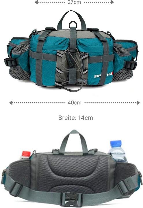 Produktbild Hermex Bauchtasche mit Schultergurten Umhängetasche Schultertasche Hüfttasche