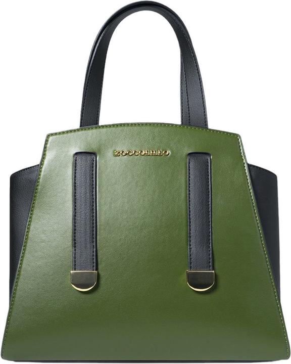Zoccolillo Kaktus Leder vegane Handtasche handgemacht Signature Maia grün
