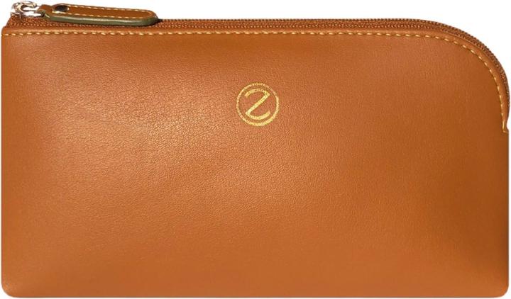 Zoccolillo Kosmetiktasche aus Kaktus Leder Metis braun