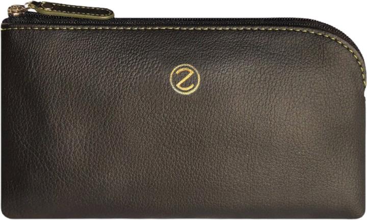 Zoccolillo Kosmetiktasche aus Kaktus Leder Metis schwarz