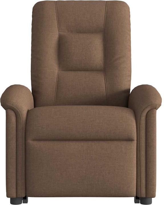 Immagine prodotto VidaXL Poltrona massaggiante elettrica con ausilio per l'assistenza in piedi in tessuto marrone