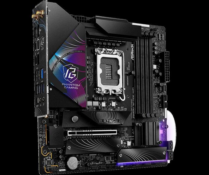 Actual product image AsRock Z890M Riptide WiFi Intel DDR5 S1851 MATX (LGA 1851, Intel Z890, mATX)