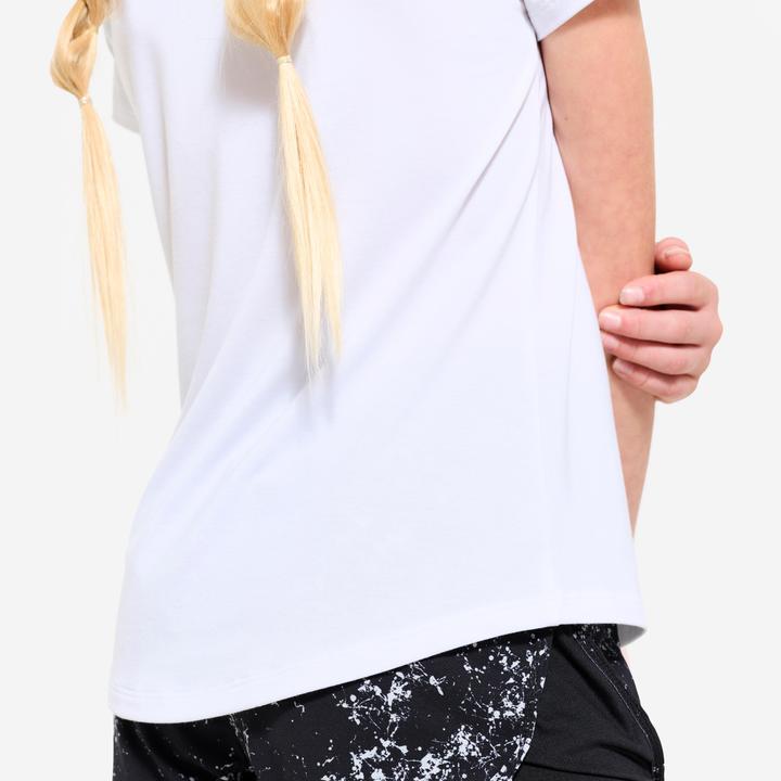 Actual product image Decathlon T-Shirt Kinder Mädchen atmungsaktiv - weiss