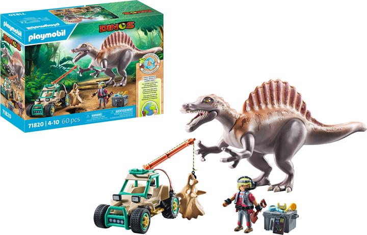 Actual product image Playmobil Spinosaurus attack on dinosaur excavation (71820, Playmobil dinos)
