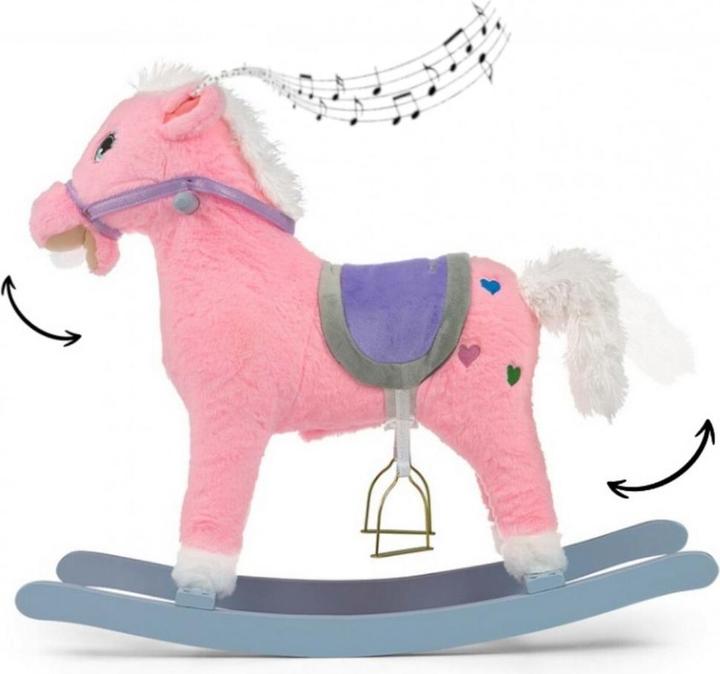 Actual product image Mally Rocking horse patch pink Milly