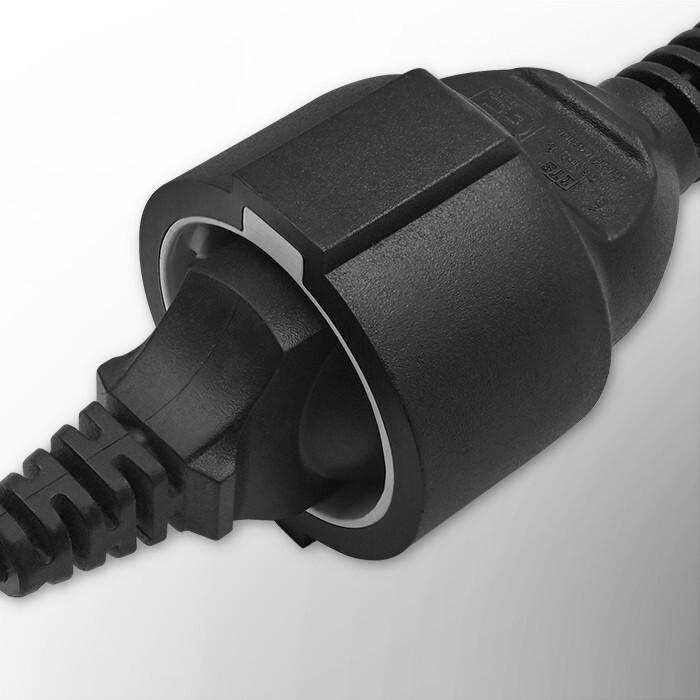 Produktbild Qoltec Adapter IEC 320 C14 SCHUKO 0.15M (IEC 320)