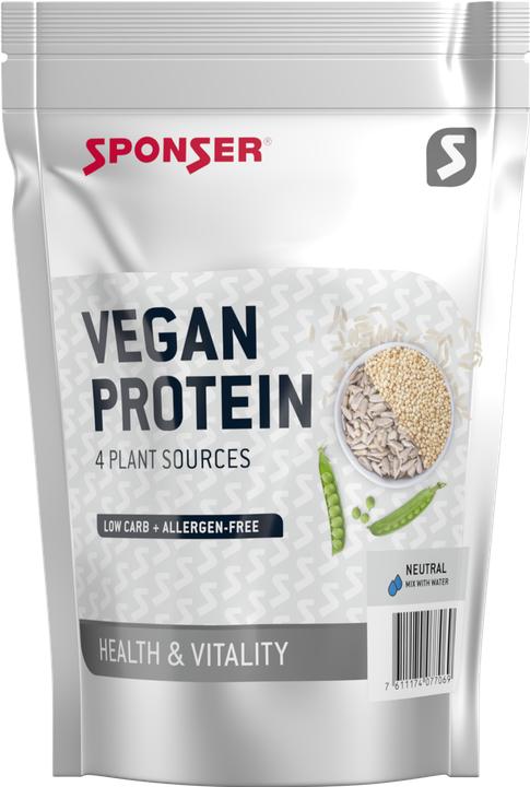 Image du produit Sponser Vegan Neutral 480 g poudre de protéines (Neutre, 1 pcs, 480 g)