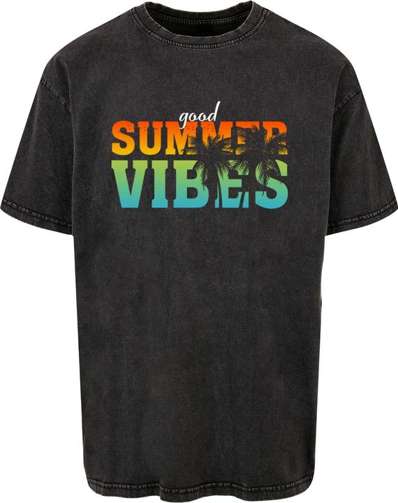 Actual product image Merchcode Good Summer Vibes Acid Washed Oversize Tee - 112705 (S)