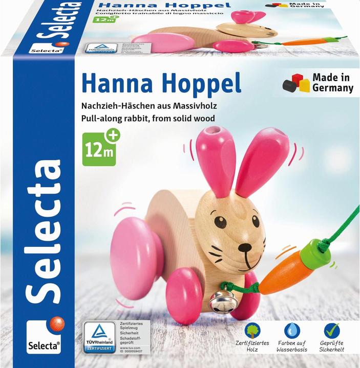 Produktbild Selecta Spielzeug Nachzieh-Hase Hanna Hoppel