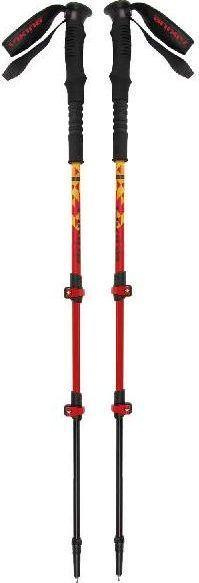 Actual product image Viking Trekking poles Lhotse 610-20-7980-34-UNI, 65-135 cm, red-black-yellow (65 -135 cm)