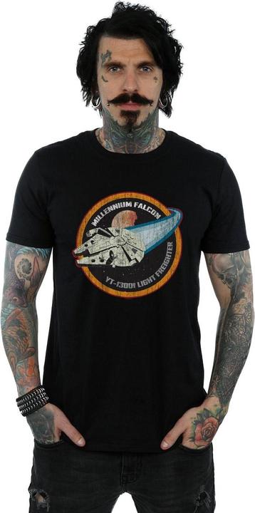 Produktbild Star Wars Millennium Falcon Badge TShirt (4XL)