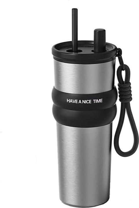 Techsuit - Thermos (THM7) - Car Cup, Single Pipette, Stainless Steel 316, 710ml - Grey (0.71 l)