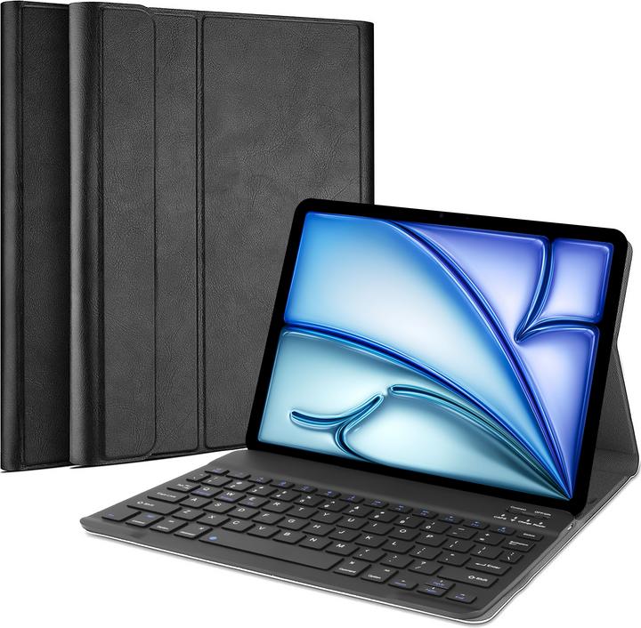 Actual product image Cazy Keyboard Case Compatible with iPad Air 2022 (5th Gen)/iPad Air 2020 (4th Gen) - Protective Case with (Eng. Int., iPad Air 2022 (5th Gen), iPad Air 2020 (4. Gen))