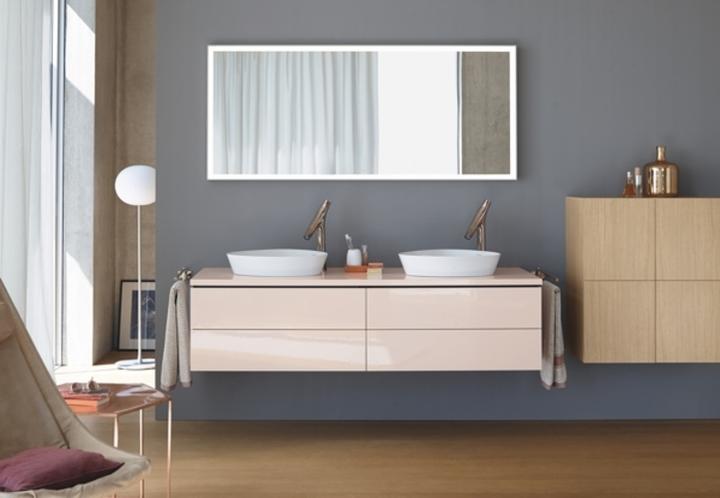 Produktbild Duravit Hochschrank L-CUBE 500x363x1760mm Ans links nussbaum dunkel
