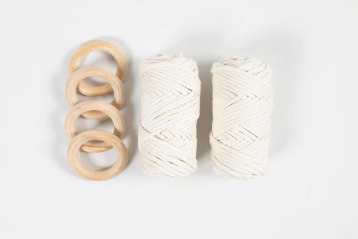 Produktbild Creativ Company DIY Kit - Craft Kit Macramé - Table Decorations (977624)