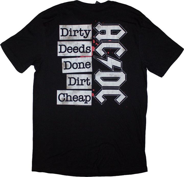 Produktbild AC/DC Dirty Deeds TShirt Rückseitiger Aufdruck (XL)