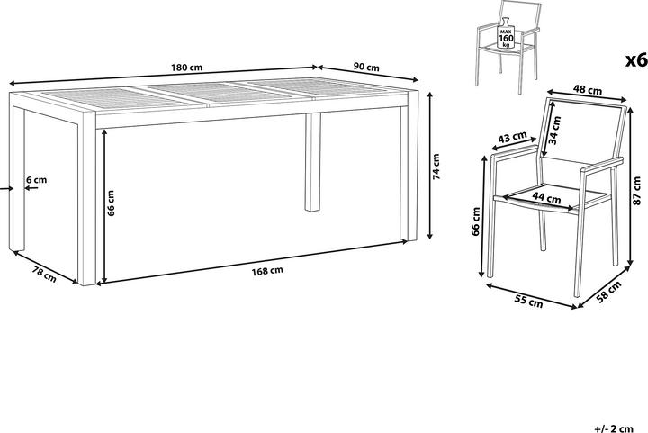 Produktbild Beliani Grosseto (180 cm)