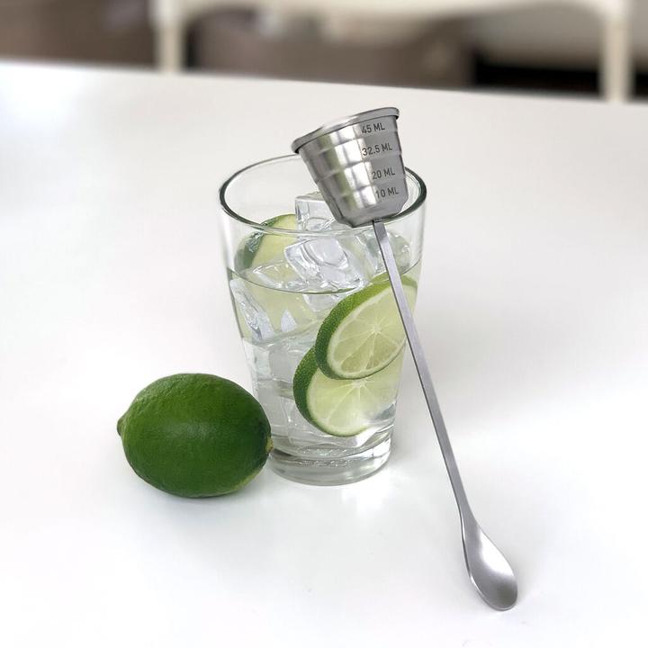 Actual product image Kikkerland Jig & Stir (Bar spoons + Cocktail stirrers, Jigger)