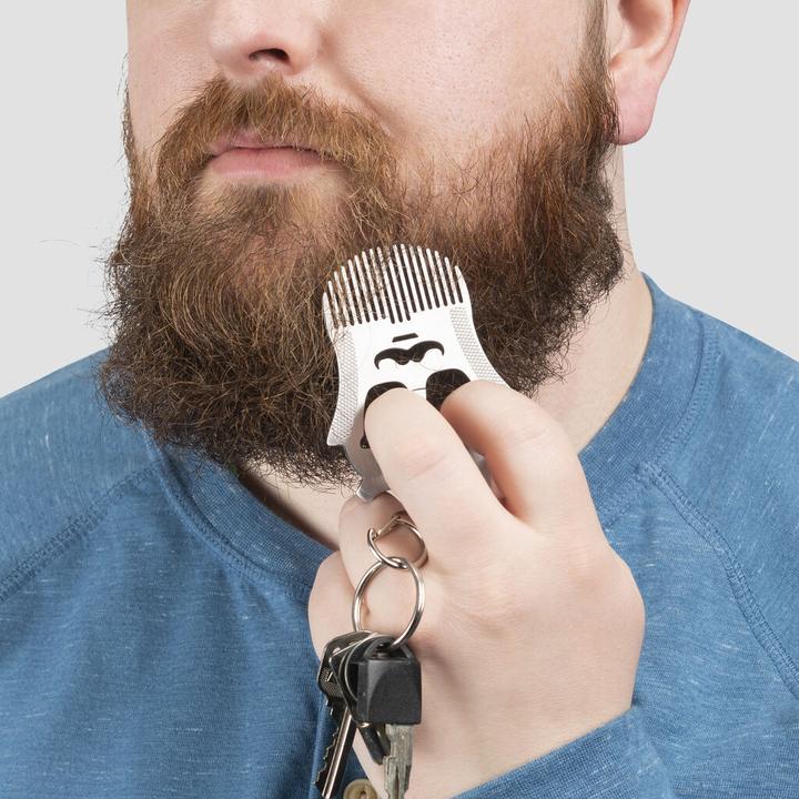Actual product image Kikkerland Beard Comb Tool