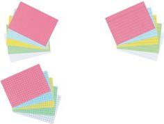 Produktbild Herlitz Karteikarten, DIN A5, liniert, orange aus Papier, 170 g-qm, holzfrei, Linienfarbe: blau, doppelte (A5, 170 g/m², 100 x)