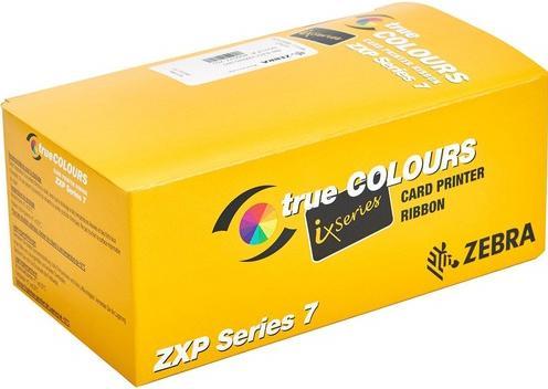 Actual product image Zebra ZXP3-R2 RIBBON (Blue, Rose, Yellow, Black)