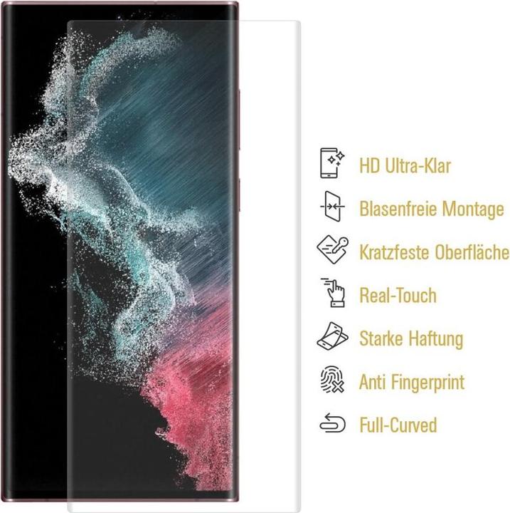 Produktbild Protectorking 4x 9H Panzerglas flexibel HD Klar (4 Stück, Samsung Galaxy S23 Ultra)