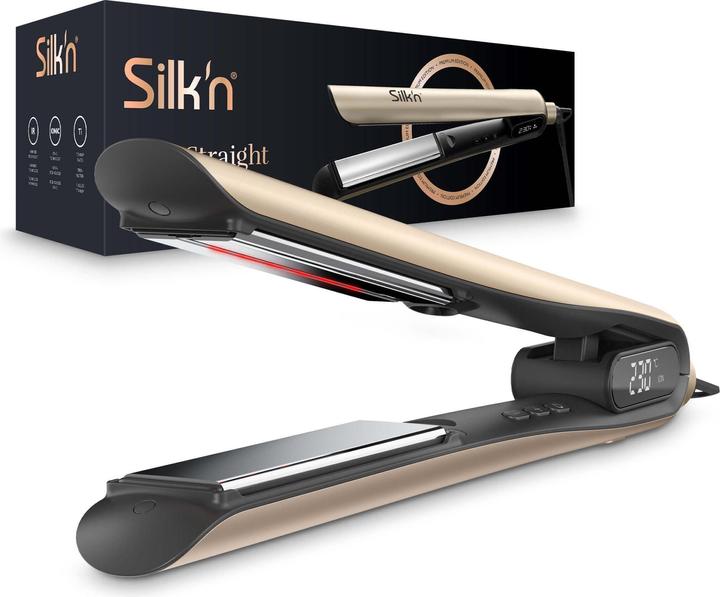 Actual product image Silk'n Stijltang - SilkyStraight - Stijltang met Infrarood- en Ionische Technologie - Kerstcadeau idee- Bei (Straightening iron)
