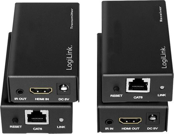 Actual product image LogiLink HDMI Extender via LAN up to 60 metres (Splinters, Extender)