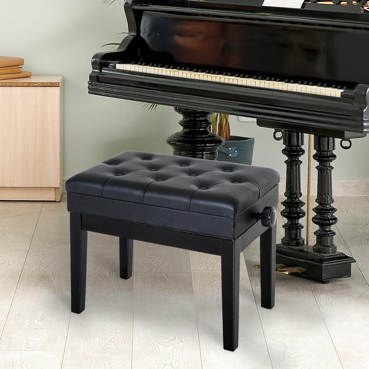 Image du produit Homcom Tabouret de piano réglable en hauteur (Chaise de musicien)