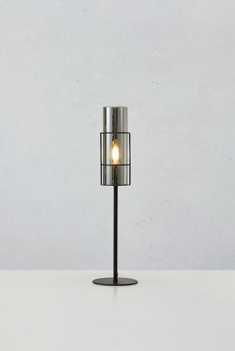 Produktbild Markslöjd Tischleuchte Tubo 1L, E14, 50 cm, Schwarz/Smoke (E14)