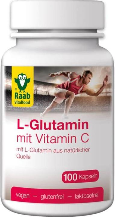 Actual product image Raab L-Glutamine with Vitamin C (100 Piece, Capsules, 100 g)