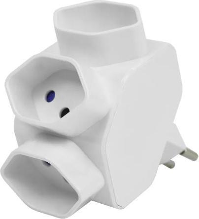Produktbild Steffen STEKO Abzweigstecker sternförmig 3xT13, schwarz (Typ 13, 3 x)