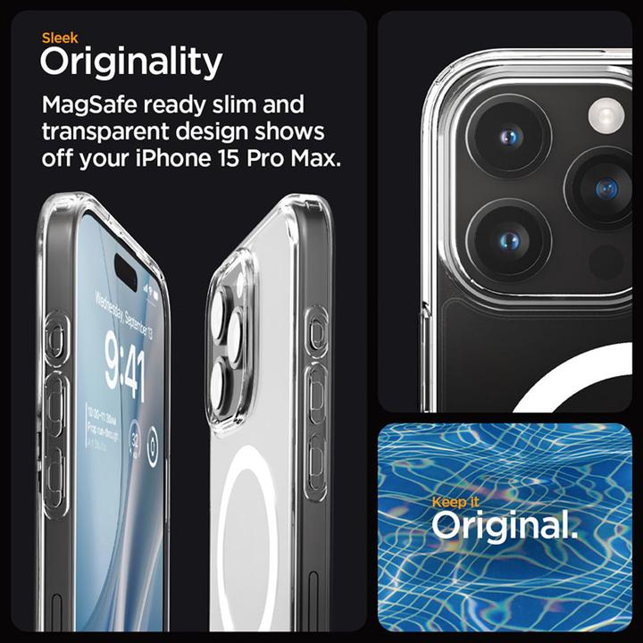 Produktbild Spigen Ultra Hybrid MAG iPhone 15 Pro Max 6,7" Magsafe frost clear ACS06580 (Apple iPhone 15 Pro Max)