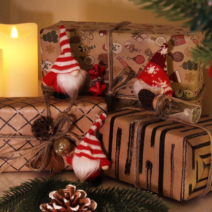 Produktbild Com-four 12-teiliges Weihnachtsbaum-Anhänger Set Wichtelfiguren (12 -teilig)