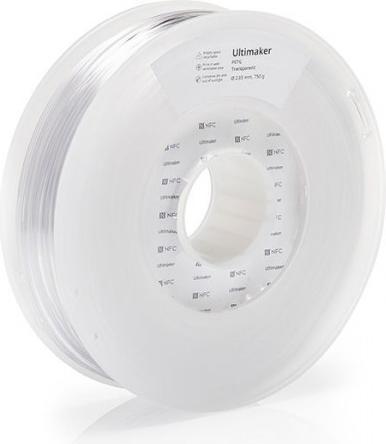 Actual product image Ultimaker PETG - Transparent - 2.85mm (PETG, 2.85 mm, 750 g, Transparent)