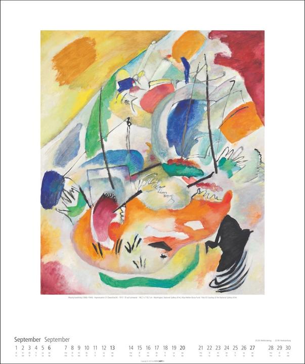 Produktbild Der Blaue Reiter Kalender 2026 (46 x 55 cm, Deutsch, Englisch)